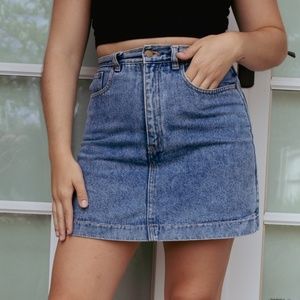 Vintage Cristina Denim Skirt